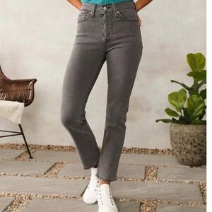 Levi’s Wedgie Straight Jeans 32 Cosmic Comet Gray High Rise Vintage Fit